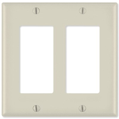 On-Q/Legrand Decorator Wallplate, 2-Gang
